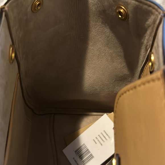 NWT Michael Kors Collection Bancroft Md Satchel, Denim/Genuine Leather - Picture 15 of 16